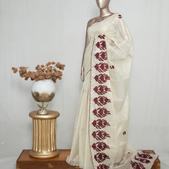 Tissue Kota Appliqué Embroidery Saree  SAN5174