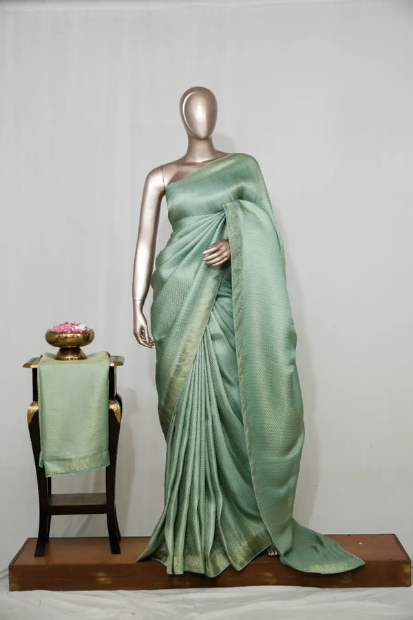 Semi Katan Banarasi Saree  SAN4573