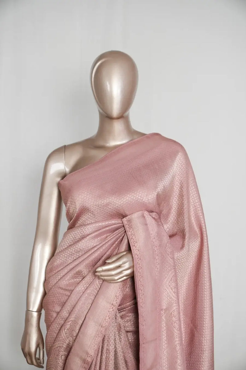 Semi silk with rich brocade weave Sarees  SAN4625