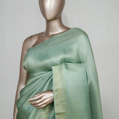 Semi Katan Banarasi Saree  SAN4573