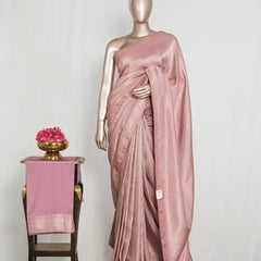 Semi silk with rich brocade weave Sarees  SAN4625