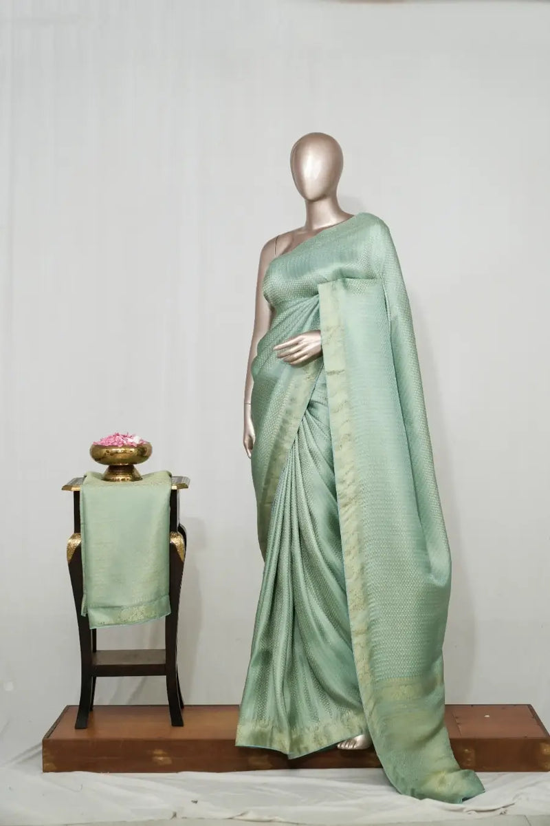 Semi Katan Banarasi Saree  SAN4573