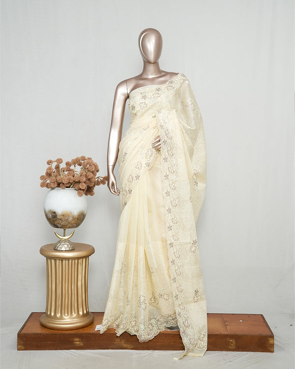 Organza Embroidery Saree  SAN5307