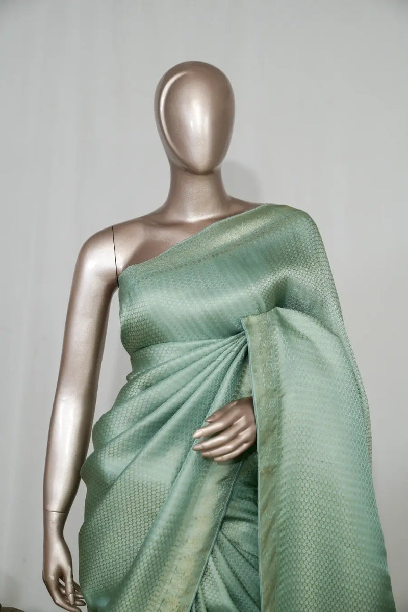 Semi Katan Banarasi Saree  SAN4573