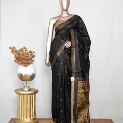 Tussar Silk Saree with Kalamkari Pallu SAN4054
