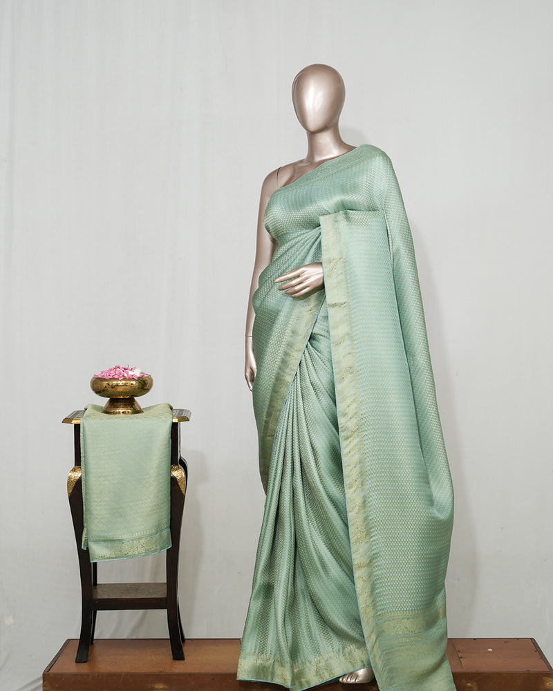 Semi Katan Banarasi Saree  SAN4573