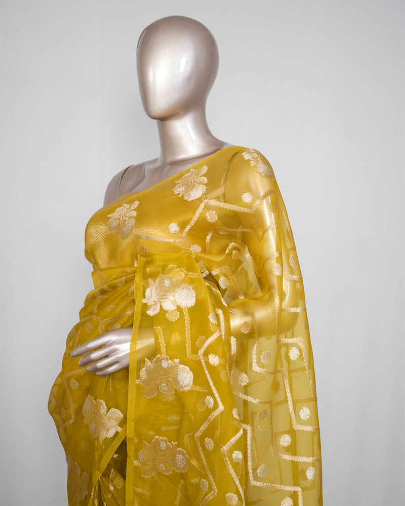 Pure Banarasi Organza Saree SAN4817