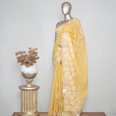 Striped Pure Viscose Organza Saree SAN4267