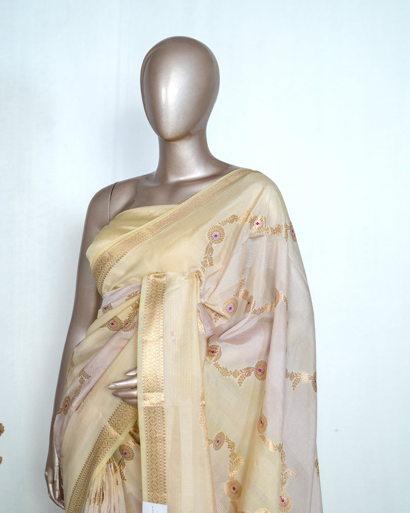Pure Chanderi Silk Saree SAN4537