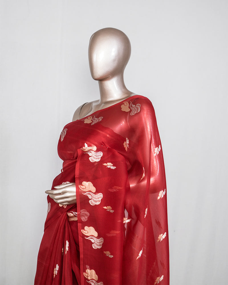 Pure Kora Silk Organza Saree  SAN4932