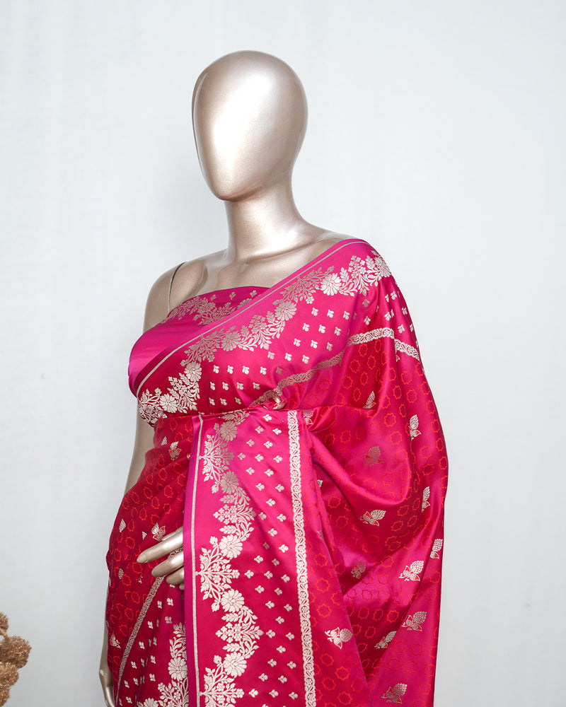 Magenta Pink  Banarasi saree  SAN5285