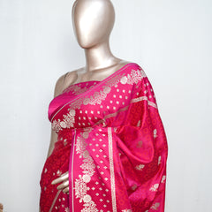 Magenta Pink  Banarasi saree  SAN5285