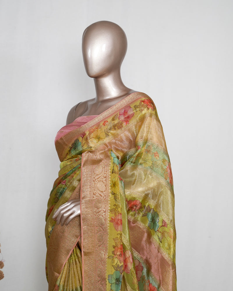 Semi Natural Crepe Saree with Digital Print_Mysore Dola Silk Saree (₹3900) C 004425