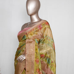 Semi Natural Crepe Saree with Digital Print_Mysore Dola Silk Saree (₹3900) C 004425