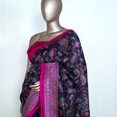 Pure Soft Silk Saree with Kashmiri Traditional Print SAN4997