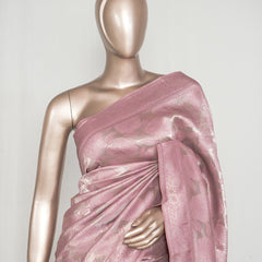 Soft Blush Pink Jacquard banarasi semi silk Saree SAN4553