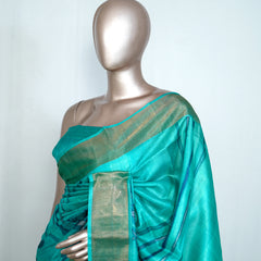 Floral Printed Tussar Silk Saree SAN4214