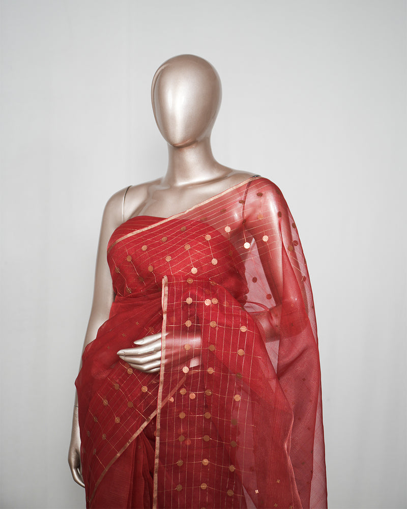 Pure Kora Organza Saree  SAN4953