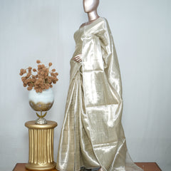 Pure Silver Tissue Saree  SAN4255