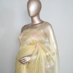 Crystal Organza Handworked Saree  SAN4808