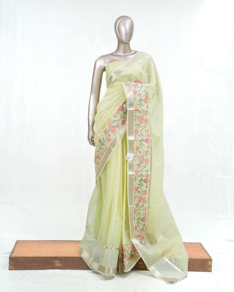 floral Tissue Organza H 005396