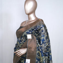 Printed Tusser Silk Saree SAN4217