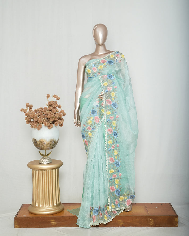 Crystal Organza Saree SAN4319