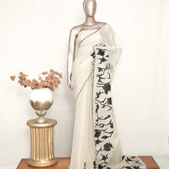 Tissue Kota Appliqué Embroidery Saree  SAN5167