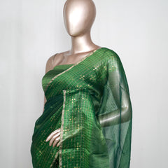Pure Organza Saree with Sequin Weaving SAN4951