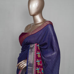 Mysore Semi Silk Saree with Kalamkari SAN5055