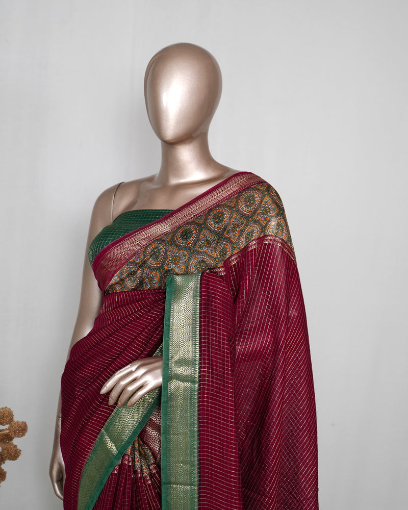 Semi Mysore Silk Saree SAN5072