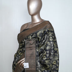 Pure Printed tusser silk SAN4223