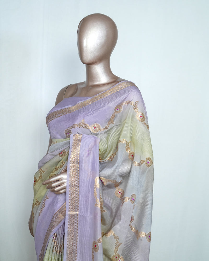 Pure Chanderi Silk Saree  SAN4544