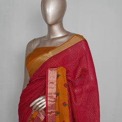 Mysore Semi Silk Saree with Kalamkari  SAN4977