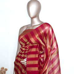 Organza with Tissue Silk Saree  SAN4474