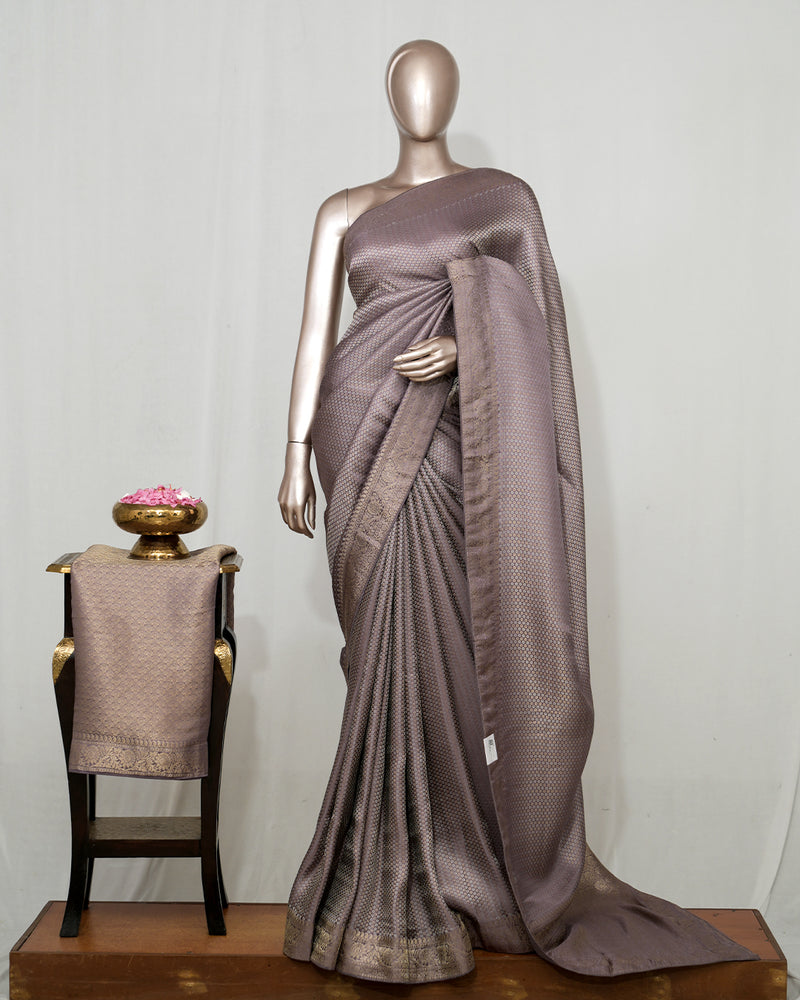 Semi Katan Brocade Banarasi Silk Saree   SAN4564