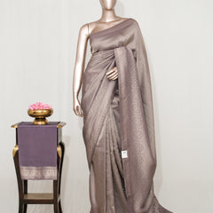 Semi Silk Brocade Banarasi Saree  SAN4636