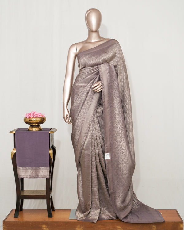 Semi Silk Brocade Banarasi Saree  SAN4636