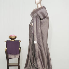 Semi Silk Brocade Banarasi Saree  SAN4638