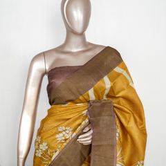 Printed Tussar Silk Saree SAN4184