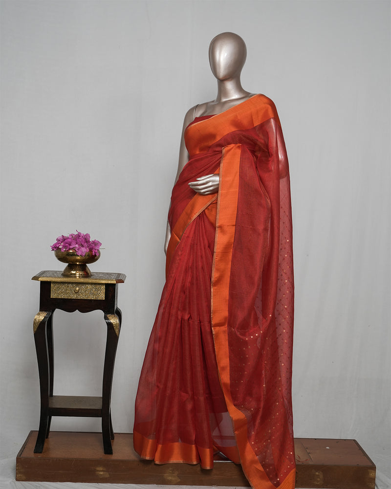 Pure Kora Silk Organza Saree  SAN4926