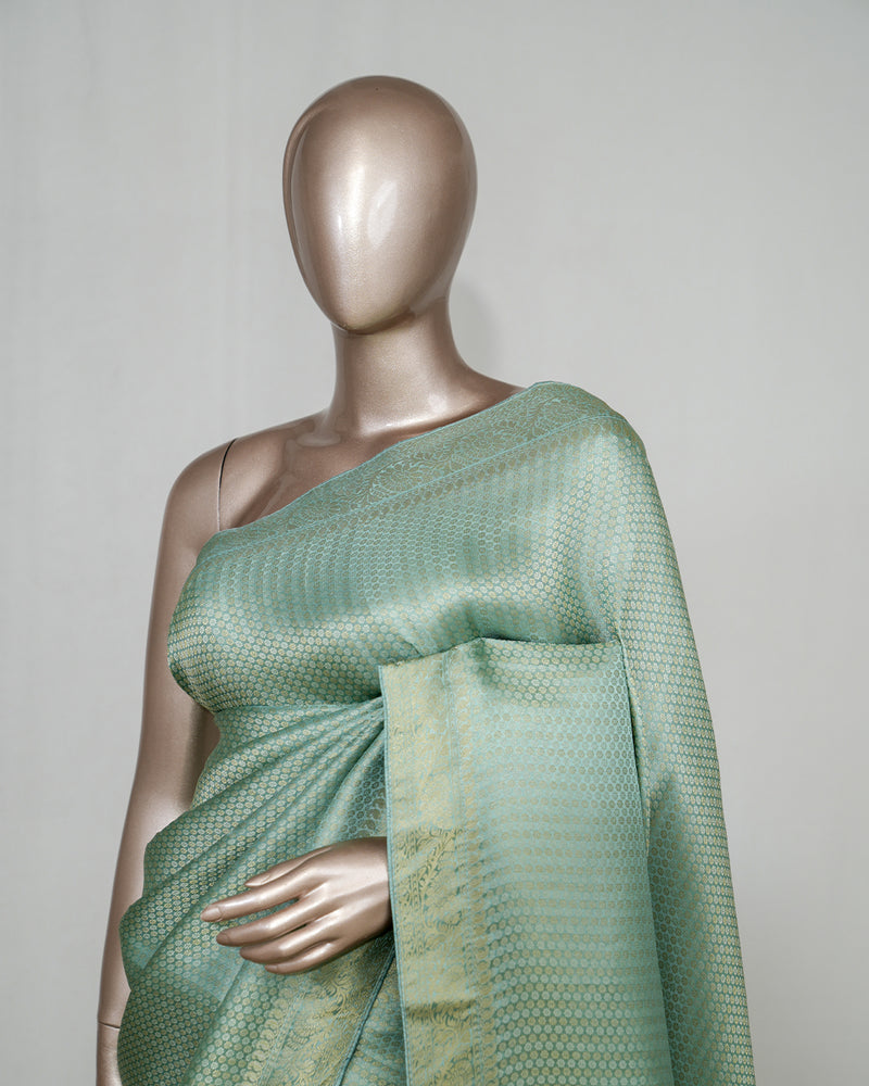 Semi Katan Banarasi Saree  SAN4573