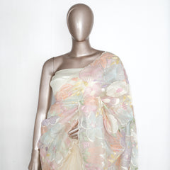 Pure Organza Embroidered & Appliqué Saree  SAN4938