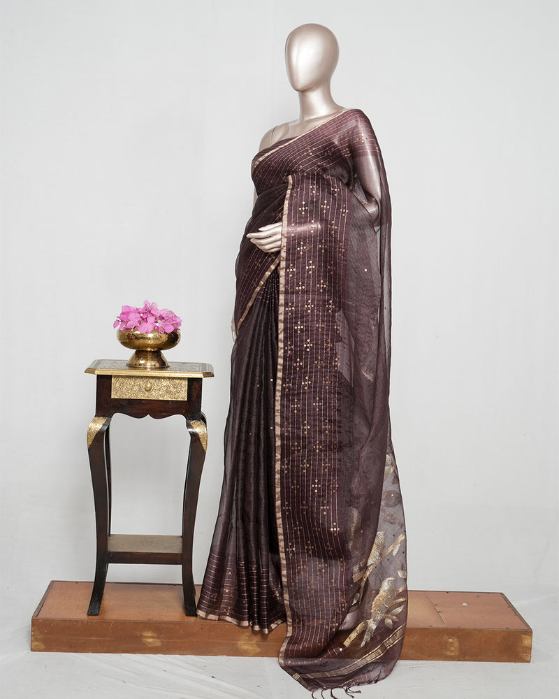 Pure Kora Silk Organza Saree  SAN4930