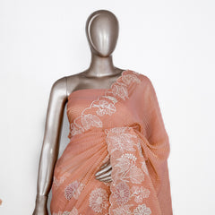 Striped Pure Viscose Organza Saree SAN4264