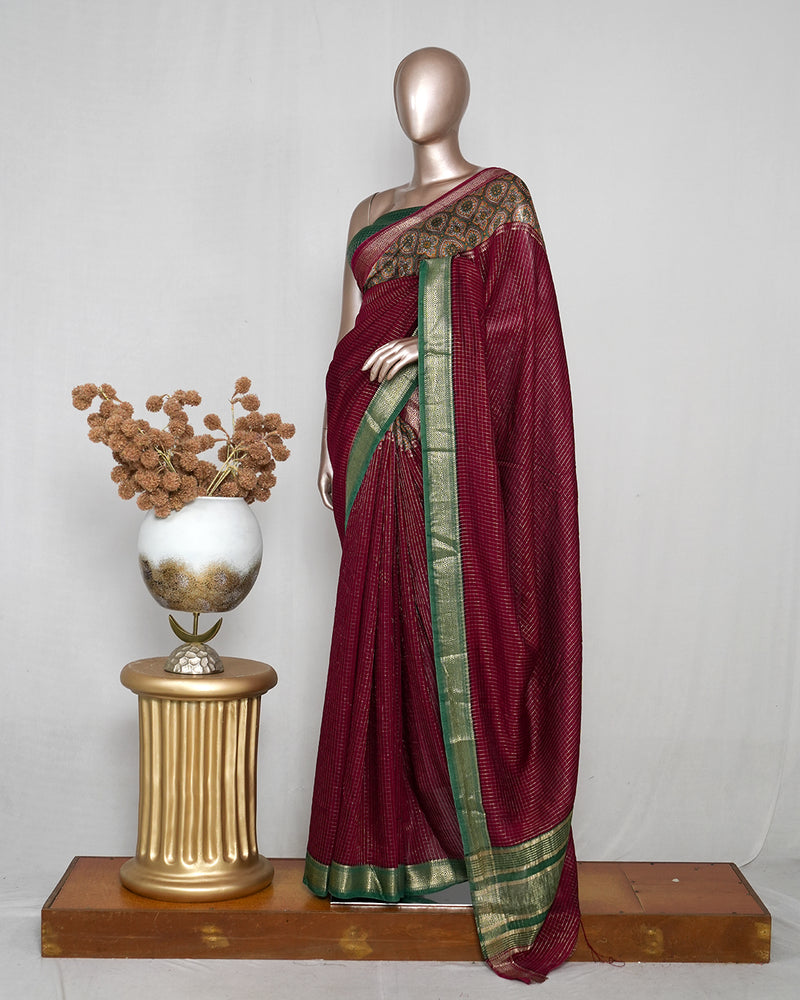 Semi Mysore Silk Saree SAN5072