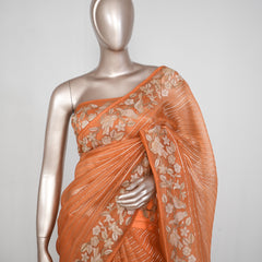 Pure Organza  Embroidery Saree  SAN4935