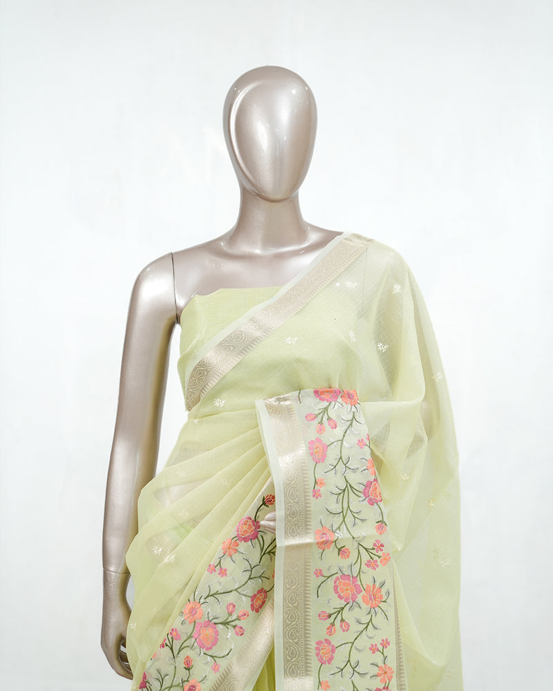 floral Tissue Organza H 005396