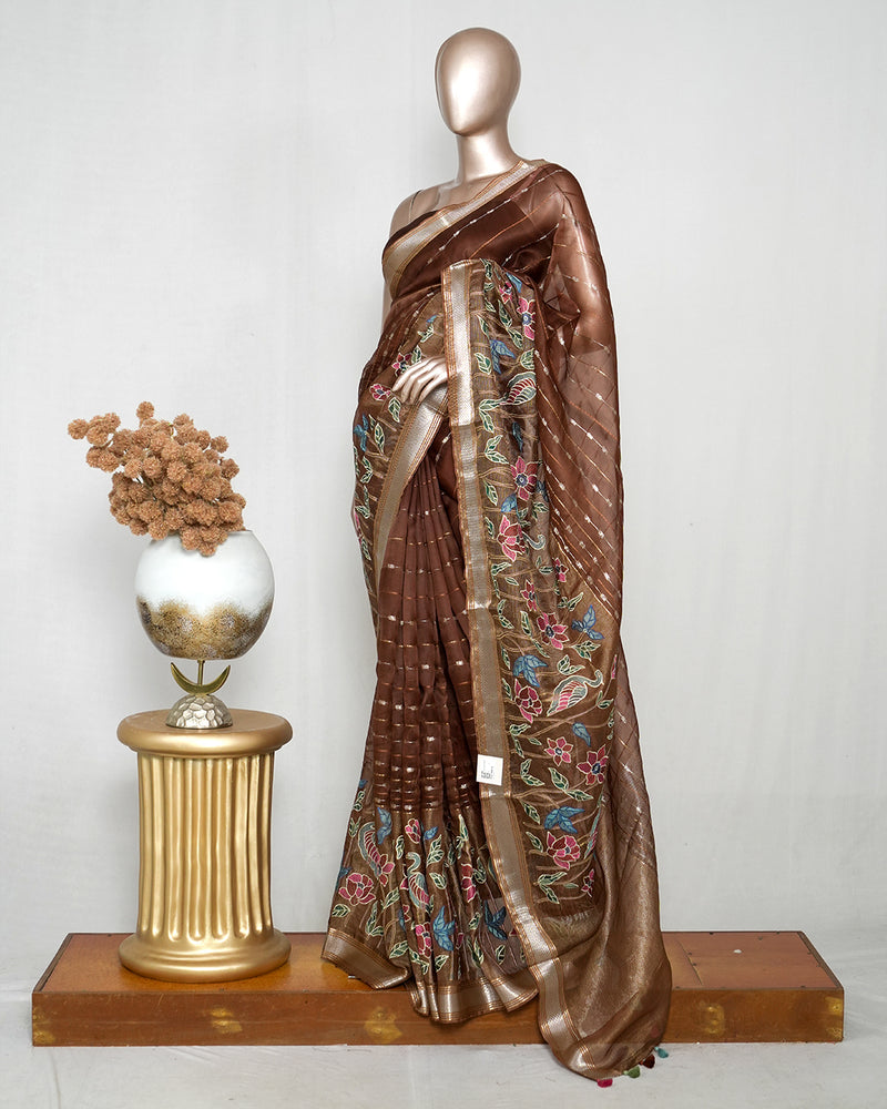 Organza Tissue Saree SAN4939