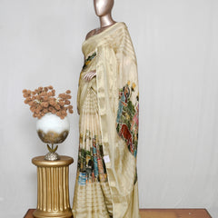 Print Mysore Silk Saree SAN4438